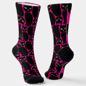 Cute Black Cat Socks Gift for Black Cat Lovers  ソックス (傾斜あり)