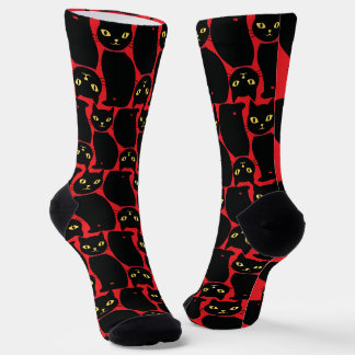 Cute Black Cat Socks Gift for Black Cat Lovers  ソックス