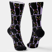 Cute Black Cat Socks Gift for Black Cat Lovers  ソックス (傾斜あり)