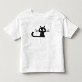 Cute Black Cat T-Shirt トドラーTシャツ