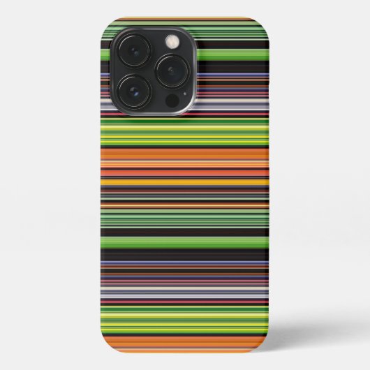 Cute black colorful stripes iPhoneケース (裏面)