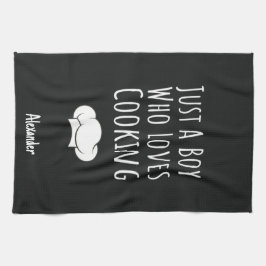 Cute Black Cooking Gifts For Baby Boys Kids Chef キッチンタオル