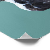 Cute Black Duck Kids Room Personalized ポスター (角)