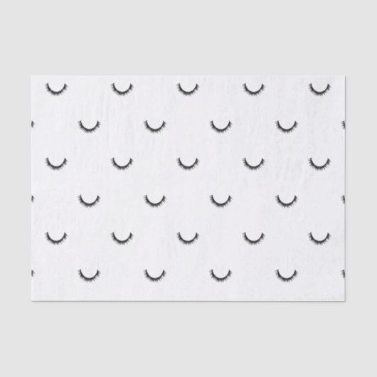 Cute Black Eyelashes Make-up Pattern Tissue Paper 薄葉紙 (正面)