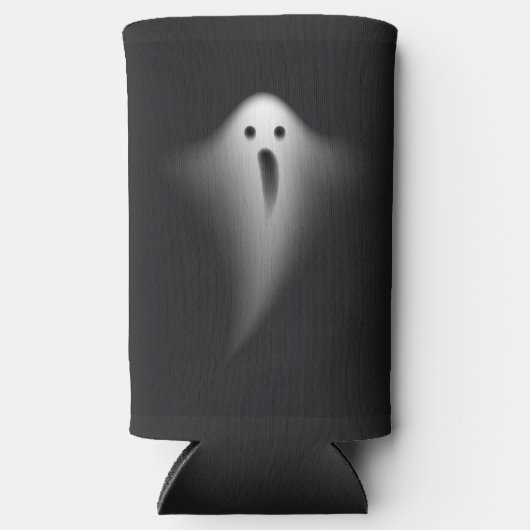 Cute Black Ghost スリム缶クーラー (正面)