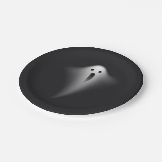 Cute Black Ghost ペーパープレート (アングル)