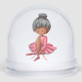 Cute Black Girl Ballet Dancer Pink Tutu (正面)