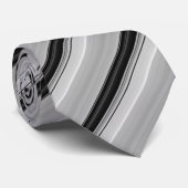 Cute black gray stripes ネクタイ (ロール)