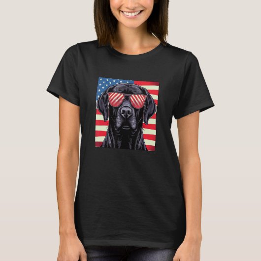 Cute Black Lab Black Labrador Retriever Puppy Dog  Tシャツ (正面)