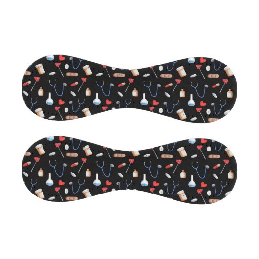 Cute Black Medicine Pattern Nurse 野球ボール (パネル)