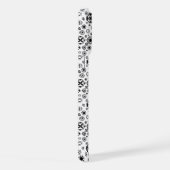 Cute black white arabesque decorative pattern iPhoneケース (右側面)