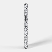 Cute black white arabesque decorative pattern iPhoneケース (右側面)