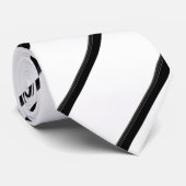Cute black white stripes ネクタイ (ロール)