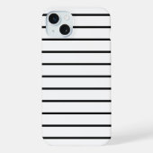 Cute black white stripes iPhoneケース (裏面)