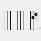 Cute black white stripes iPhoneケース (裏面横)