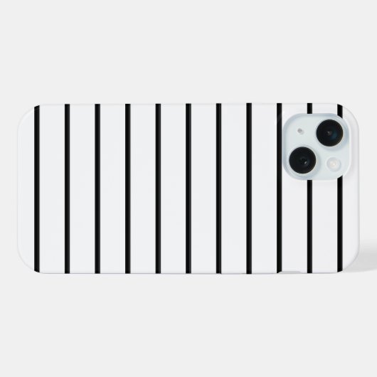 Cute black white stripes iPhoneケース (裏面横)