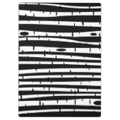 Cute black white tree pattern mouse pad drum stick クリップボード (裏面)