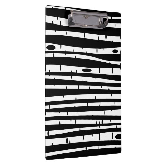 Cute black white tree pattern mouse pad drum stick クリップボード (右)