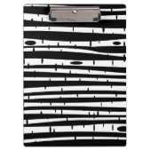 Cute black white tree pattern mouse pad drum stick クリップボード (正面)