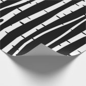 Cute black white tree pattern mouse pad drum stick ラッピングペーパー (角)