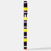 Cute black yellow stripes iPhoneケース (右側面)