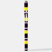 Cute black yellow stripes iPhoneケース (左側面)
