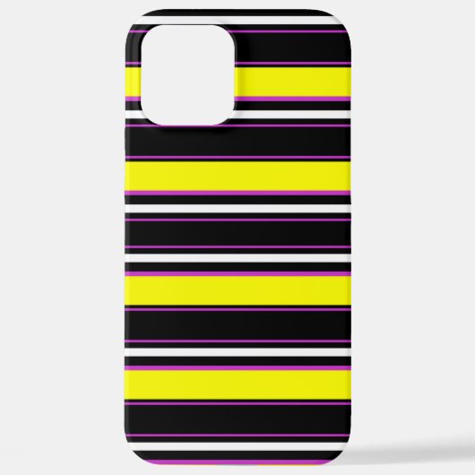 Cute black yellow stripes iPhoneケース (裏面)