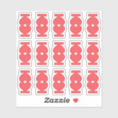Cute Blank Heart Shape Index Tabs Journal Divider シール (シート)