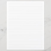 Cute Blank Recipe Paper Sheet (Full Page Fillable) (裏面)