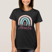 Cute Blessed To Be Called Abuela Boho Rainbow Mom  Tシャツ (正面)