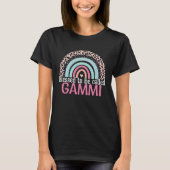 Cute Blessed To Be Called Gammi Boho Rainbow Leopa Tシャツ (正面)