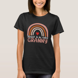 Cute Blessed To Be Called Granny Rainbow Women Mot Tシャツ
