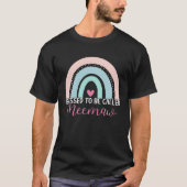 Cute Blessed To Be Called Meemaw Boho Rainbow Mom  Tシャツ (正面)