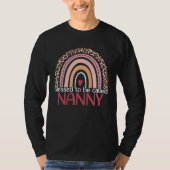 Cute Blessed To Be Called Nanny Rainbow Leopard Mo Tシャツ (正面)