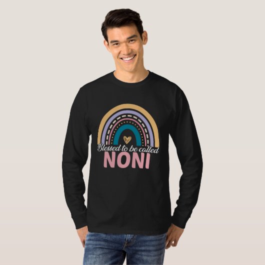Cute Blessed To Be Called Noni Rainbow Mother s Da Tシャツ (正面フル)