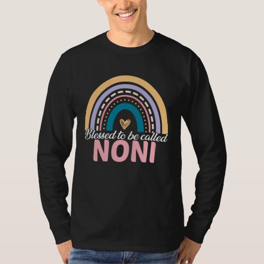 Cute Blessed To Be Called Noni Rainbow Mother s Da Tシャツ (正面)