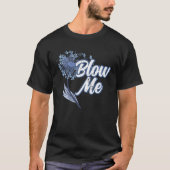 Cute Blow Me Dandelion Flower Making A Wish Tシャツ (正面)