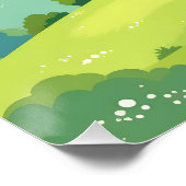 Cute blue and white castle ポスター (コーナー)