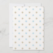 Cute Blue Boy Baby Shower Invitation サンキューカード (裏面)
