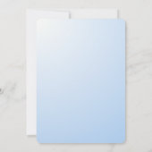 Cute Blue Boy Baby Shower Invitation 招待状 (裏面)