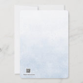 Cute Blue Boy Baby Shower Invitation 招待状 (裏面)