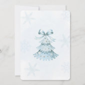 Cute Blue Boy Baby Shower Invitation 招待状 (裏面)