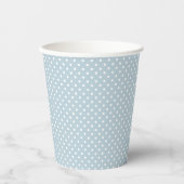 Cute Blue Boy Baby Shower Polka Dot 紙コップ (正面)
