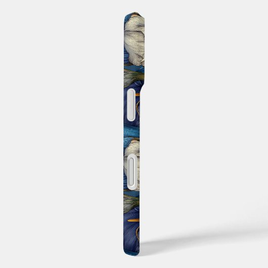 Cute Blue Calla Lilies Fantasy Botanical Wedding Case-Mate iPhoneケース (裏面 / 右)