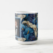 Cute Blue Calla Lilies Inspired Rustic Wedding モーフィングマグカップ (中央)