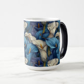 Cute Blue Calla Lilies Inspired Rustic Wedding モーフィングマグカップ (正面右)