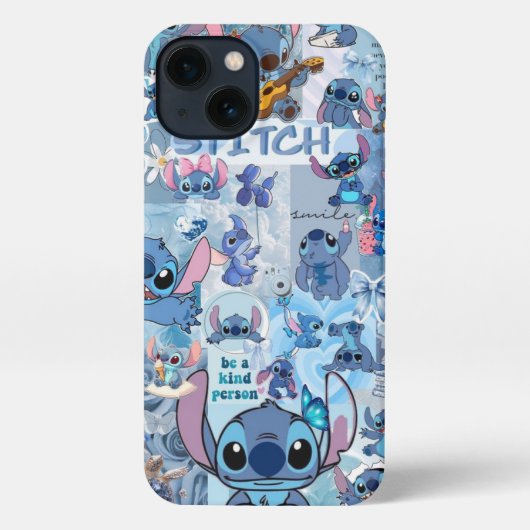Cute Blue Cartoon Alien Phone Case 💙✨ iPhoneケース (裏面)