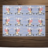   Cute Blue Cow  薄葉紙