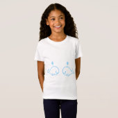Cute Blue Dolphin Tシャツ (正面フル)