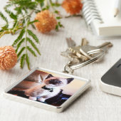 Cute Blue Eyed Masked Kitten Photograph キーホルダー (側面)